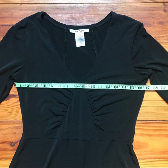 Free People Midi Black Dress, EUC, M - Picture 5 of 13